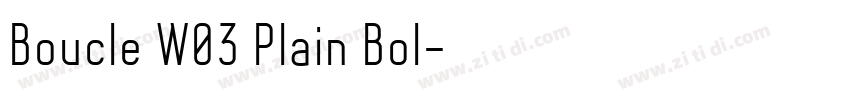 Boucle W03 Plain Bol字体转换